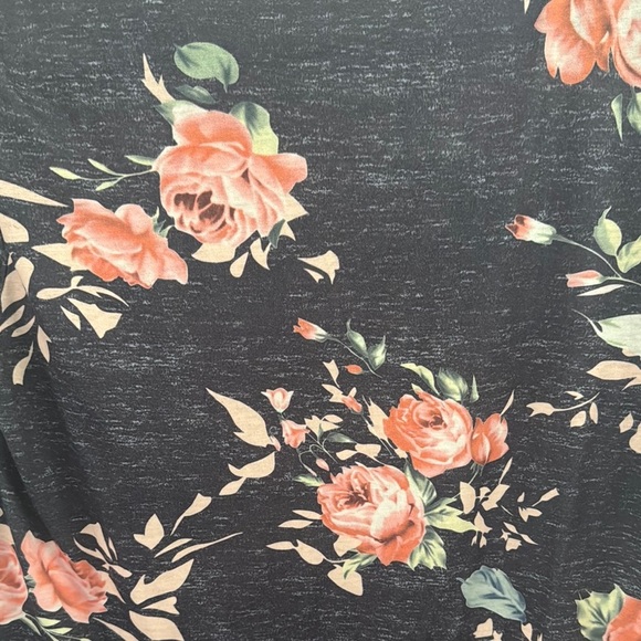 Floral Women's Top - Pink and Blue - Picture 6 of 6